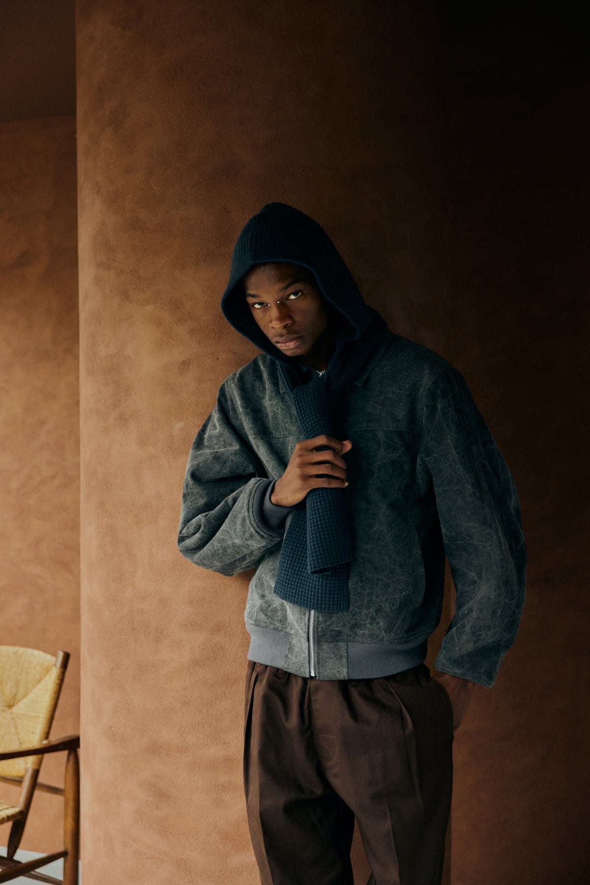 Wool Hood Scarf