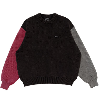 WAFFLE KNIT CREW