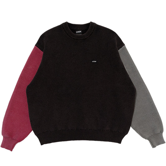 WAFFLE KNIT CREW