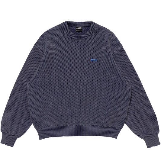 WAFFLE KNIT CREW