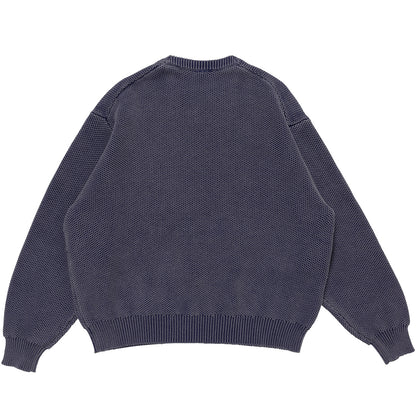 WAFFLE KNIT CREW