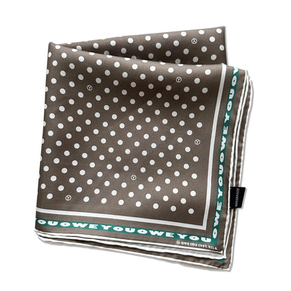 OWEYOU Dot Silk Scarf