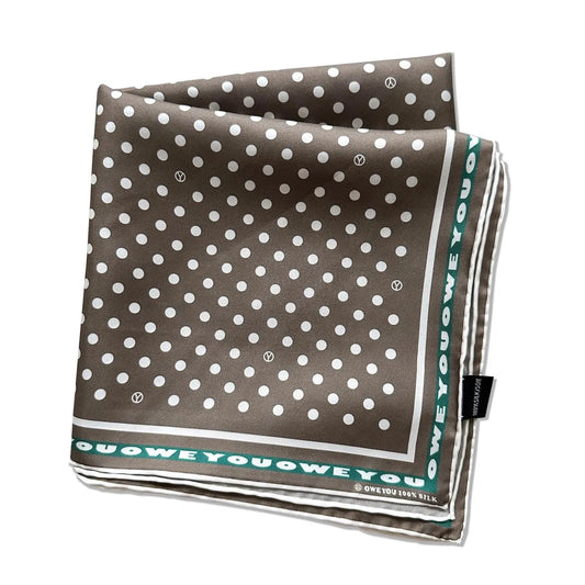 OWEYOU Dot Silk Scarf
