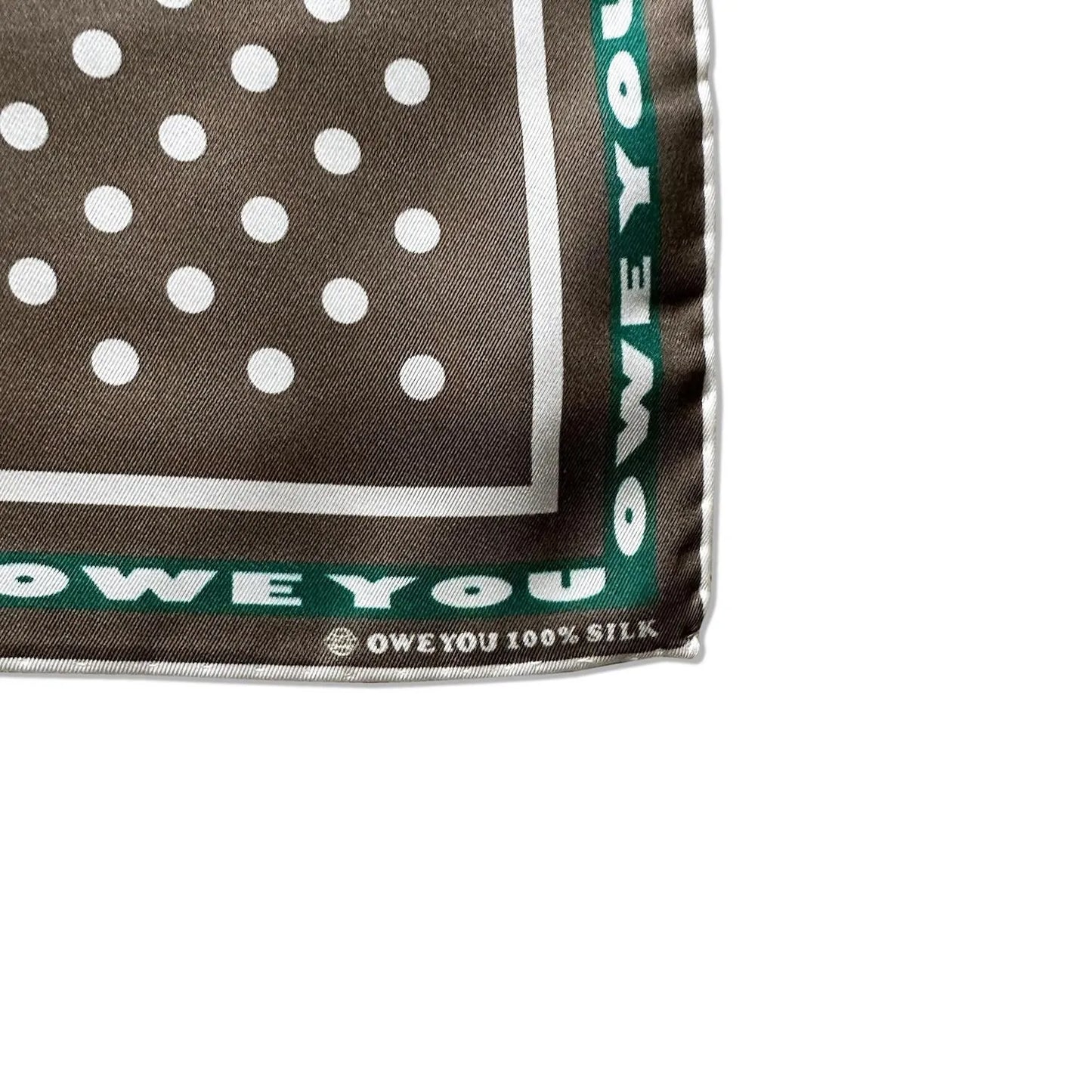 OWEYOU Dot Silk Scarf