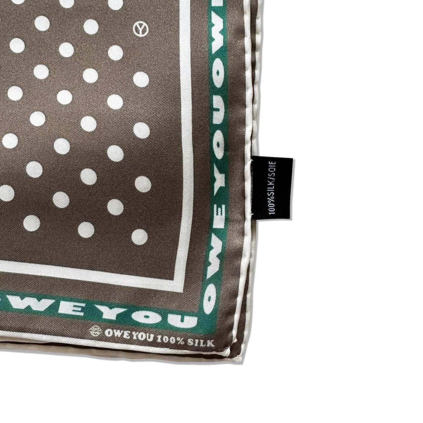 OWEYOU Dot Silk Scarf