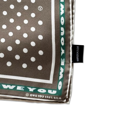 OWEYOU Dot Silk Scarf