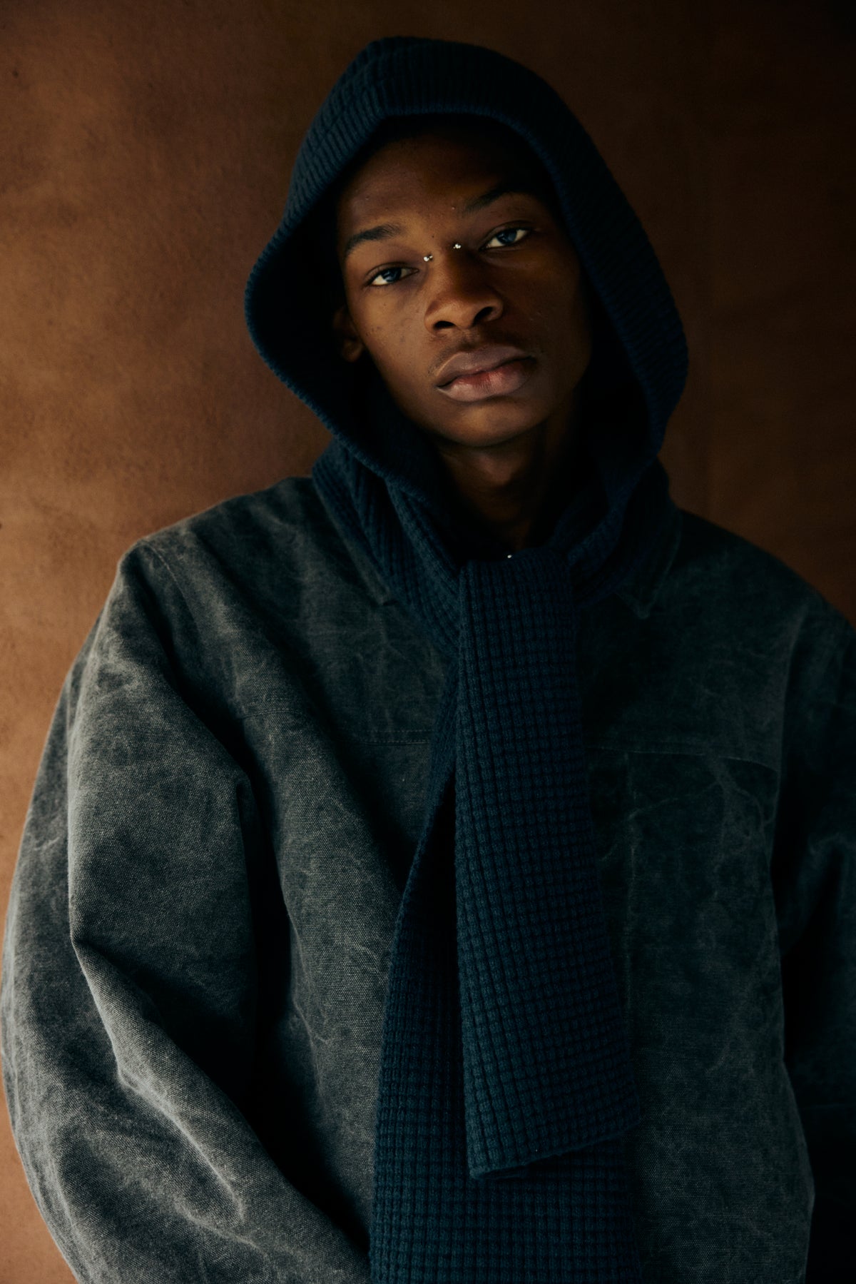 Wool Hood Scarf