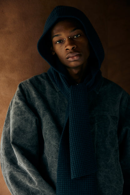 Wool Hood Scarf