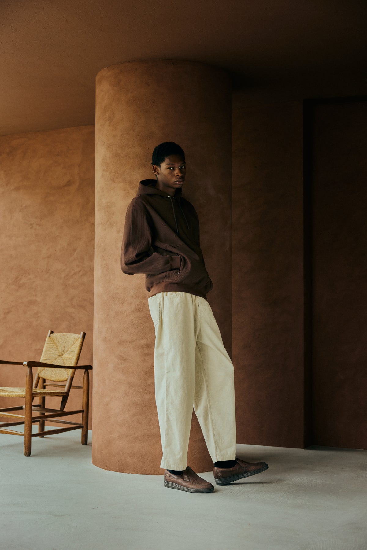 Grid Cord Slacks