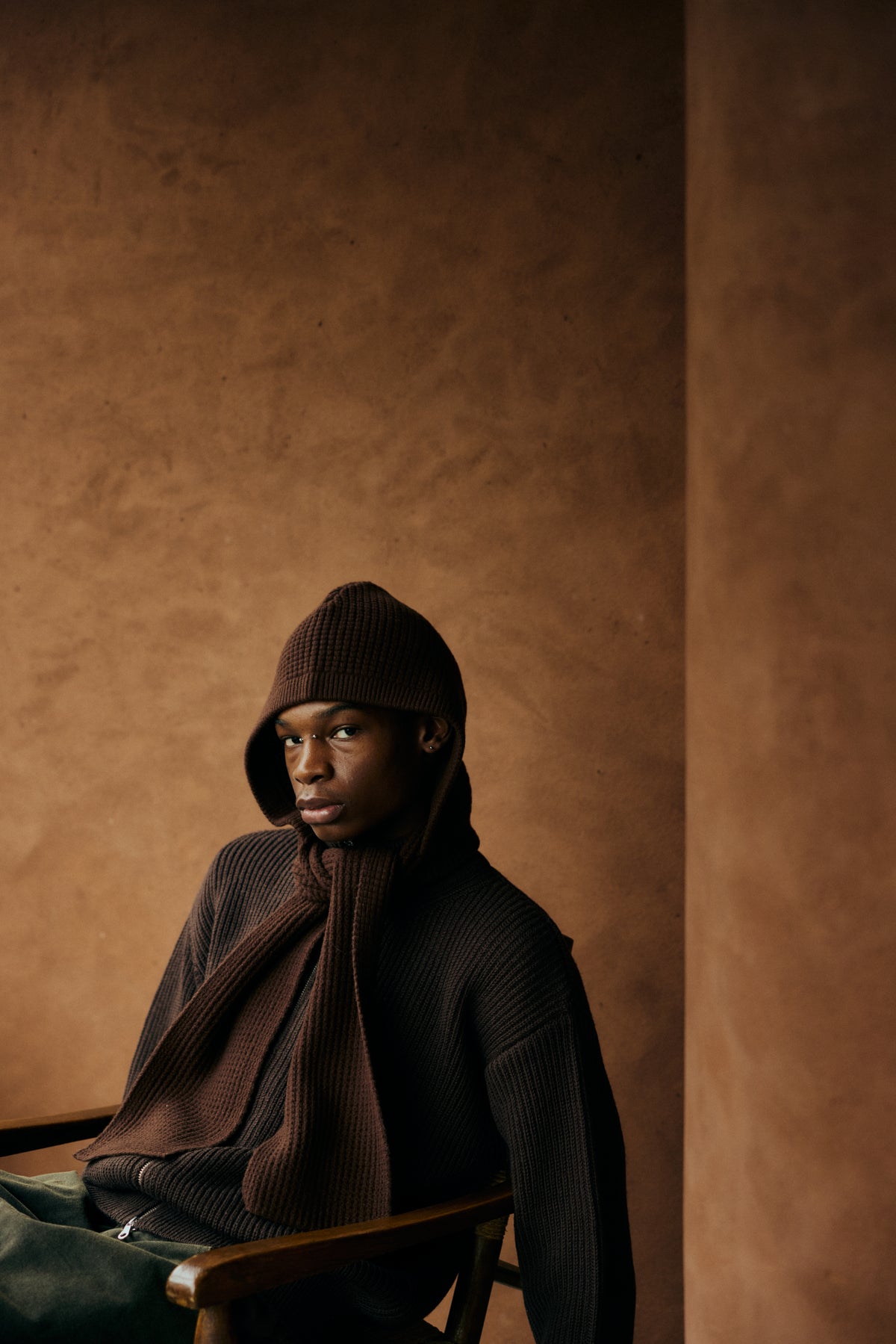 Wool Hood Scarf