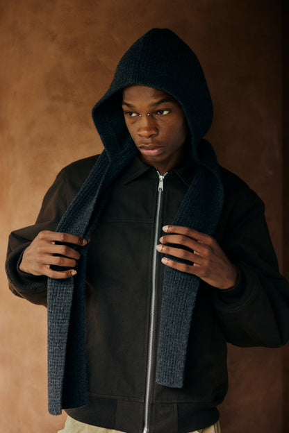 Wool Hood Scarf