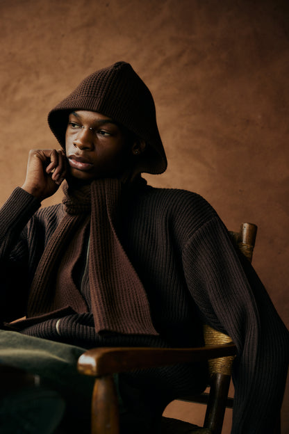 Wool Hood Scarf